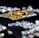 A collection of sparkling, clear gemstones surrounds a dark surface featuring the prominent logo and text 'Real Poker.' The logo design includes gold and white elements set against a black background.